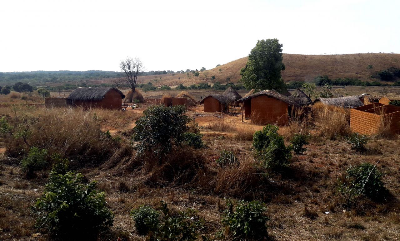 Aldea camino de Ngaoundere