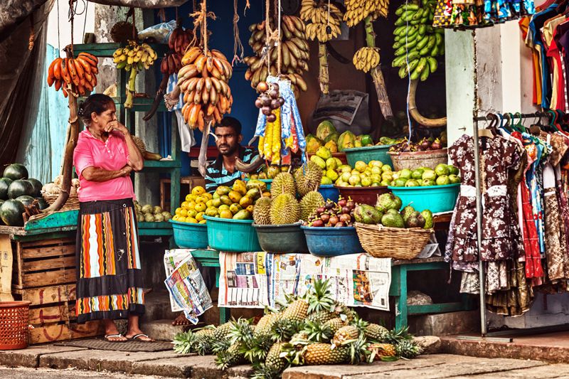 Frutas frescas en Bentota