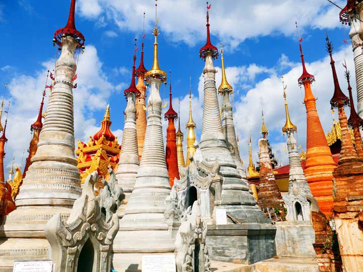 Myanmar stupas