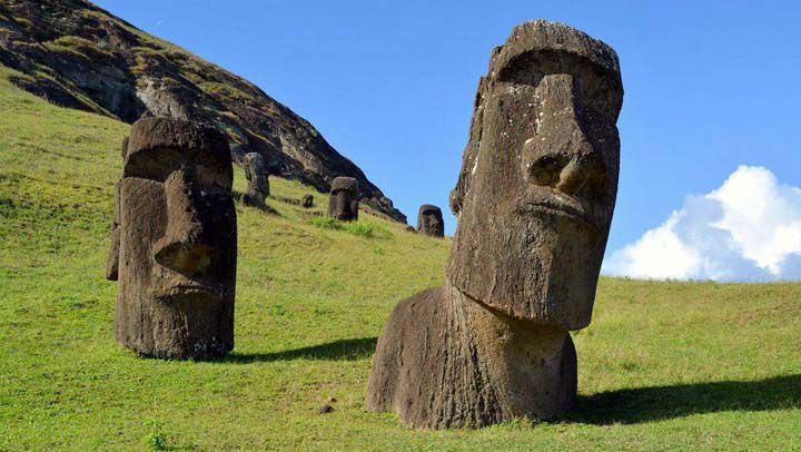 Moais en Isla de Pascua