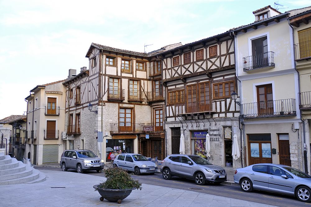 Casas entramadas de la Plaza Mayor. Foto©Pedro Grifol