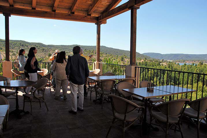 La terraza-mirador del restaurante