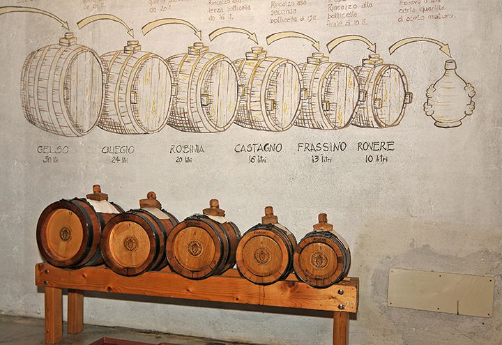 Baterías de 5 barriles de varias maderas. Foto©Pedro Grifol.