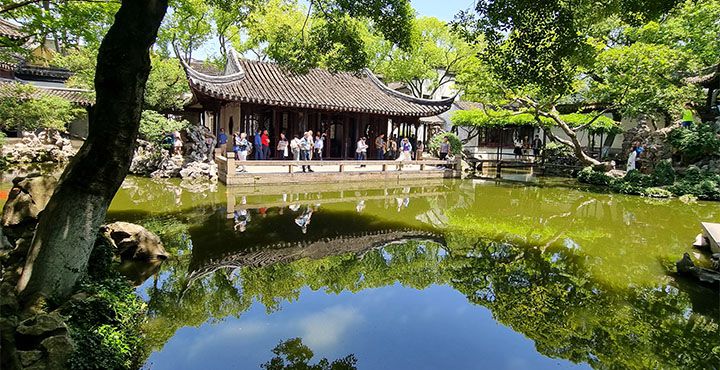 JARDIN EN Museo de borde Suzhou, PATRIMONIO DE LA HUMANIDAD
