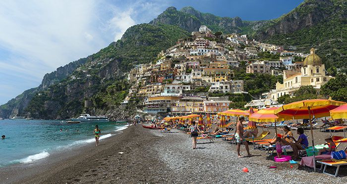 Playa de Marina Grande, Positano, Campania (Italia)