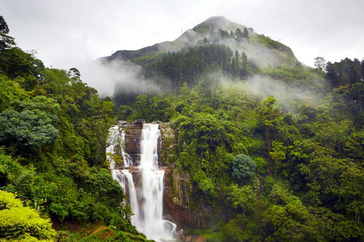 Catarata en Sri Lanka