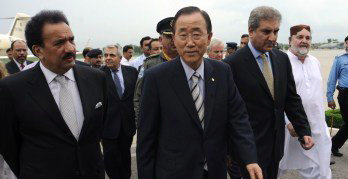 Ban ki Moon llega a Pakistán