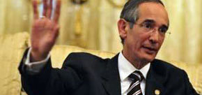 Alvaro Colom, presidente de Guatemala