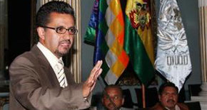 El ministro de Gobierno, Sacha Llorenti