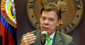 J.M. Santos presidente de Colombia