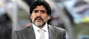 Diego Armando Maradona, ex seleccionador de Argentina