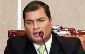 Rafael Correa, presidente de Ecuador