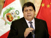 Alan García, presidente de Perú