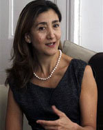Ingrid Betancourt, en Nueva York.