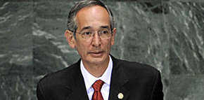 El presidente de Guatemala, Álvaro Colom