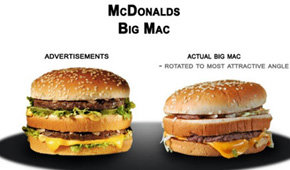 La publicidad y la realidad del fast food 