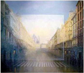 La Gran Vía de Madrid en la Pintura de Eugenio López Berrón