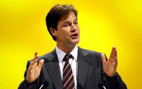 Viceprimer ministro británico, Nick Clegg

