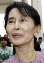 La líder opositora Aung San Suu Kyi