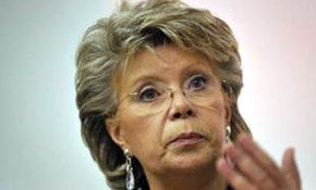 La comisaria europea de Justicia, Viviane Reding