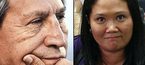 Alejandro Toledo y  Keiko Fujimori
