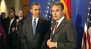 José Luis Rodríguez Zapatero junto a Barack Obama