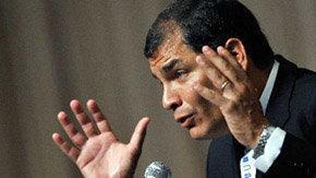 Rafael Correa, presidente de Ecuador