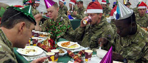 Soldados de USA en su quizás, última Navidad en Irak