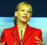La ministra de Sanidad, Política Social y Igualdad, Leire Pajín