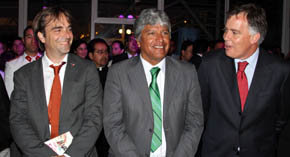 De (i) a (d) Luciano Cruz-Coke, Ministro de Cultura; Jorge Castro, Alcalde de Valparaíso y Raúl Celis Intendente V Región.