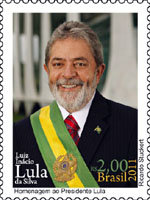 Lula se transforma en sello de correo