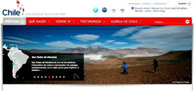 Sernatur lanza primer sitio web de turismo en Chile