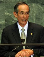 El presidente de Guatemala, Álvaro Colom