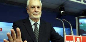 El presidente de la Junta de Andalucía, José Antonio Griñán, ejerció de portavoz de este encuentro. 
