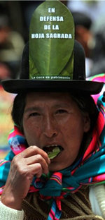 Cientos de bolivianos protestan contra EEUU y la ONU masticando coca