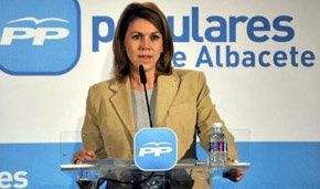 La presidenta del PP de Castilla-La Mancha y secretaria general nacional, María Dolores de Cospedal