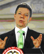 Juan Manuel Santos criticó duramente a  la guerrilla 
