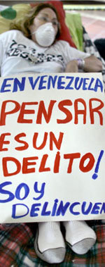 Venezuela suma 21 huelgas de hambre contra Chávez en menos de un mes