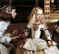 La Infanta Margarita recibe como ofrenda, un búcaro (detalle - 'Las Meninas')