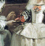 La infanta Margarita recibe un búcaro  (Detalle, 'Las Meninas')