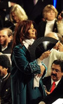 Cristina Fernández, presidenta de Argentina