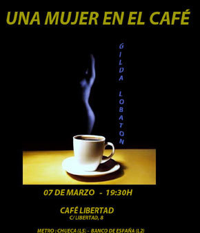 “Una Mujer en el Café”