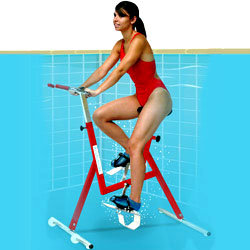 La bicicleta estática es también, una excelente alternativa para hacer ejercicios en casa...