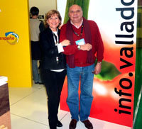 Isabel Mateo Pdta. de la Sociedad mixta de Turismo del Ayto de Valladolid junto a Quino Moreno