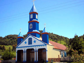 Iglesia de Chiloé, en el sur de Chile