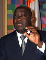 El controvertido líder de Costa de Marfil, Laurent Gbagbo