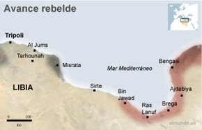 Mapa de la zona en conflicto