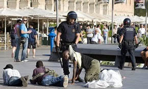 Las Redadas policiales contra inmigrantes son frecuentes en Madrid en especial, en sectores aledaños a algunas estaciones de Metro como Usera y Legazpi 