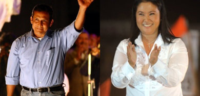 Humala y Fujimori, los dos favoritos para pasar a la segunda vuelta