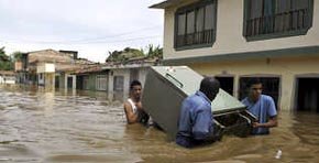 Inundaciones en la ciudad de Cali